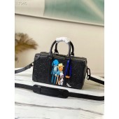 Replica Louis vuitton SPEEDY SOFT TRUNK M57410 black JK401iu55