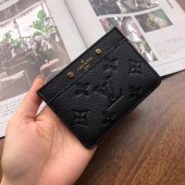 Replica Top Louis vuitton original CARD HOLDER M69171 black JK238Cq58